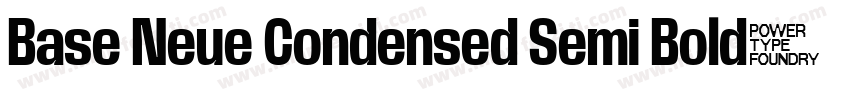 Base Neue Condensed Semi Bold字体转换